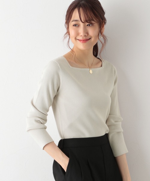 GLOBAL WORK(グローバルワーク)の「アンサンブルリブプルオーバー【MATINEE LINE】/959832(ニット/セーター・レディース・ブラック/その他/グリーン/ラベンダー・MEDIUM/LARGE)」の4枚目の写真