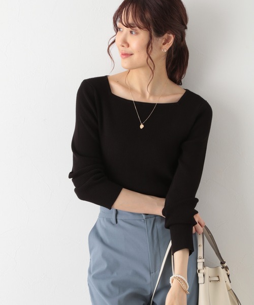 GLOBAL WORK(グローバルワーク)の「アンサンブルリブプルオーバー【MATINEE LINE】/959832(ニット/セーター・レディース・ブラック/その他/グリーン/ラベンダー・MEDIUM/LARGE)」の2枚目の写真