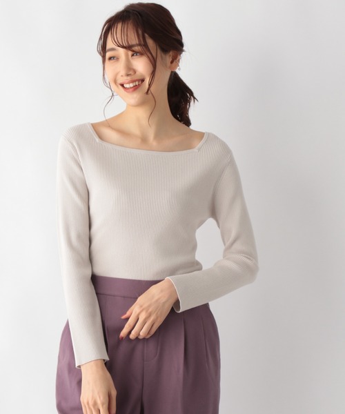 GLOBAL WORK(グローバルワーク)の「アンサンブルリブプルオーバー【MATINEE LINE】/959832(ニット/セーター・レディース・ブラック/その他/グリーン/ラベンダー・MEDIUM/LARGE)」の6枚目の写真