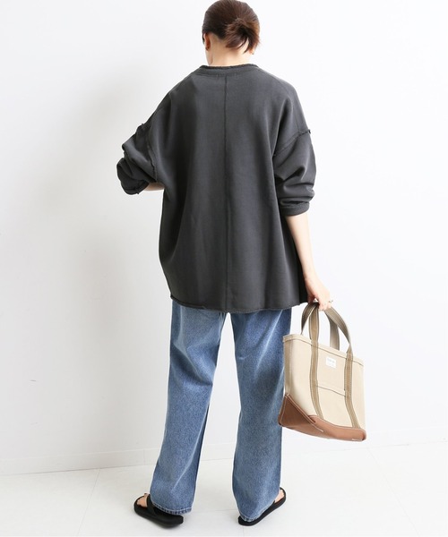 スローブイエナ　裏毛ノーカラーカーディガン SLOBE IENA（スローブイエナ）の「裏毛ノーカラーカーディガン【手洗い