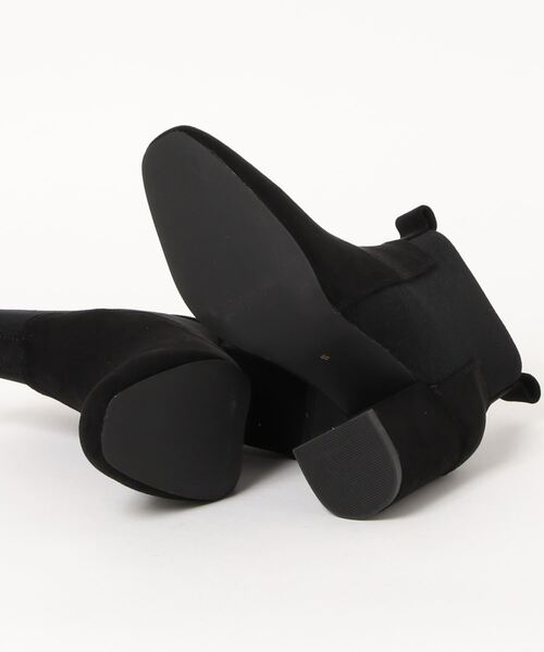 V SEVEN TWELVE THIRTY（ヴィセヴントゥエルヴサーティ）の「【V-SEVEN TWELVE THIRTY】サイドゴアストレッチショートブーツ（ブーツ・レディース・ブラック系その他/ブラック・L/M/S/LL）」の3枚目の写真