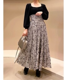 SNIDEL | Sustainableシャーリングステッチスカート(スカート)