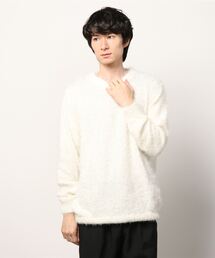 LUSOR | LUSOR（ルーソル）フェザーモール クルーネックニット(ニット/セーター)