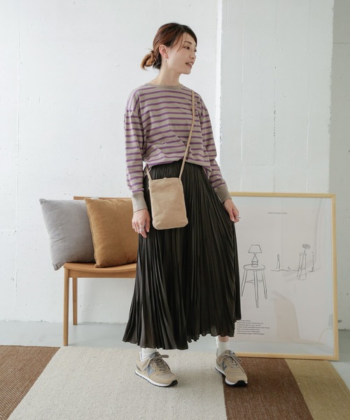 URBAN RESEARCH DOORS(アーバンリサーチドアーズ)の「起毛ボーダーカットソー(Tシャツ/カットソー・レディース・ブラック/ベージュ/モカ・ONE)」の12枚目の写真
