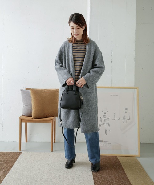 URBAN RESEARCH DOORS(アーバンリサーチドアーズ)の「起毛ボーダーカットソー(Tシャツ/カットソー・レディース・ブラック/ベージュ/モカ・ONE)」の22枚目の写真
