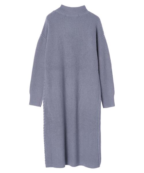 YECCA VECCA（イェッカヴェッカ）の「ボタン×ケーブル編みニットワンピース＊（ワンピース・レディース・ライトベージュ/ブラウン/ブルー系その他7・FREE）」の20枚目の写真