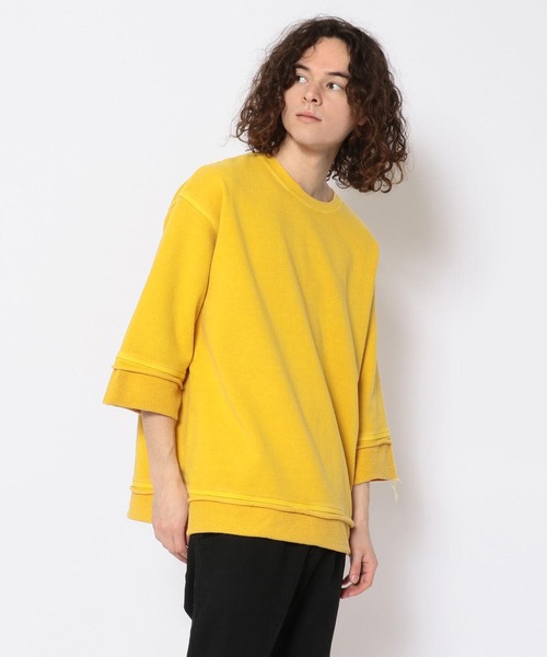 CAL O LINE(キャルオーライン)の「CAL O LINE /キャルオーライン CUT-OFF SWEAT カットオフスウェット CL212-014(スウェット・メンズ・ブルー/イエロー・MEDIUM/LARGE/X-LARGE)」の12枚目の写真