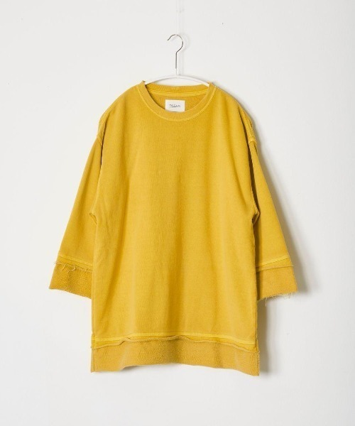 CAL O LINE(キャルオーライン)の「CAL O LINE /キャルオーライン CUT-OFF SWEAT カットオフスウェット CL212-014(スウェット・メンズ・ブルー/イエロー・MEDIUM/LARGE/X-LARGE)」の4枚目の写真