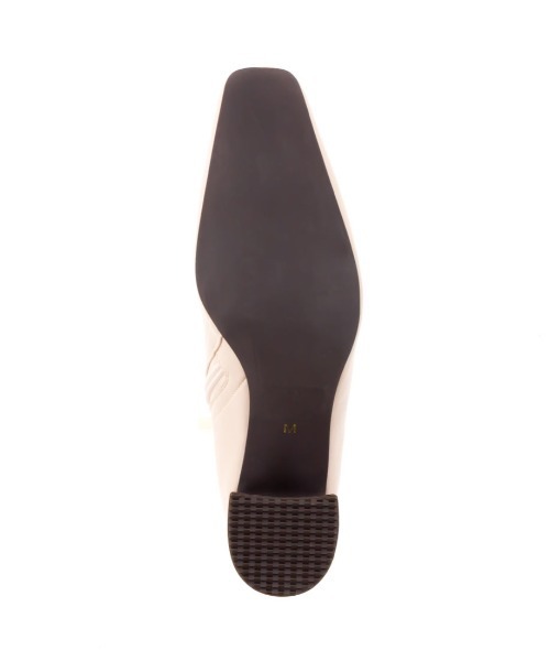 RANDA（ランダ）の「ストレスフリー/ストレッチ チャンキーヒールショートブーツ（ブーツ・レディース・ブラック/アイボリー/カーキ・LL/M/L/S）」の14枚目の写真