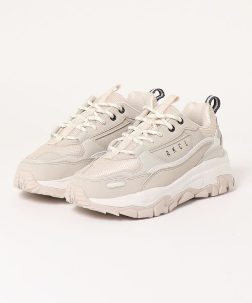 VENCEEXCHANGE(ヴァンスエクスチェンジ)の「AKIII CLASSIC(アキクラシック) URBAN TRACKER(スニーカー・レディース・ホワイト/ライトグレー/ブラック・24.5/23.5)」の1枚目の写真