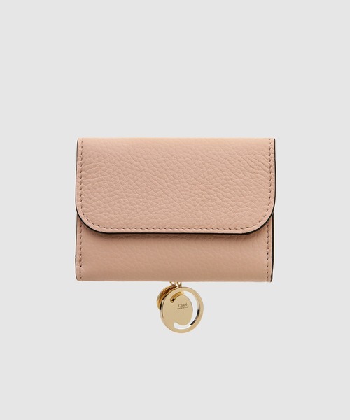 Chloe(クロエ)の「ALPHABET / グレイン&シャイニーカーフスキン トリフォールドウォレット MINI TRI FOLD(財布・レディース・ライトピンク・FREE)」の3枚目の写真