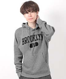 LUXSTYLE（ラグスタイル）の「カレッジロゴ裏起毛パーカー（パーカー・メンズ）」