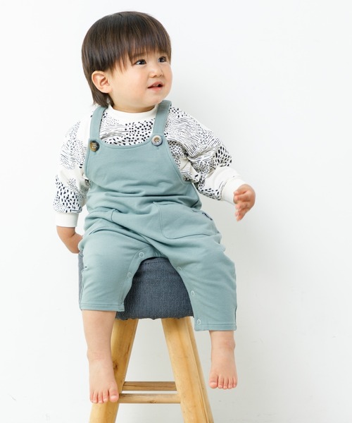 MAKE YOUR DAY(メイクユアデイ)の「ショートオール■70.80cm(その他ベビーウェア・キッズ・ベージュ/グレー/ブルー/ミント・80/70)」の5枚目の写真