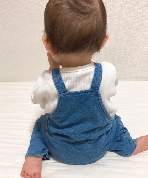 MAKE YOUR DAY(メイクユアデイ)の「ショートオール■70.80cm(その他ベビーウェア・キッズ・ベージュ/グレー/ブルー/ミント・80/70)」の8枚目の写真