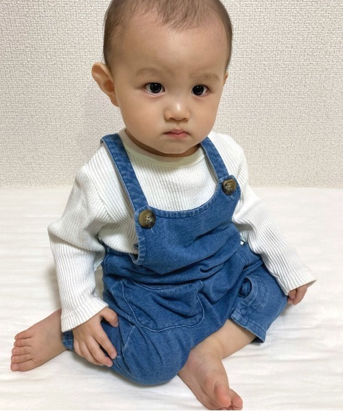 MAKE YOUR DAY(メイクユアデイ)の「ショートオール■70.80cm(その他ベビーウェア・キッズ・ベージュ/グレー/ブルー/ミント・80/70)」の22枚目の写真