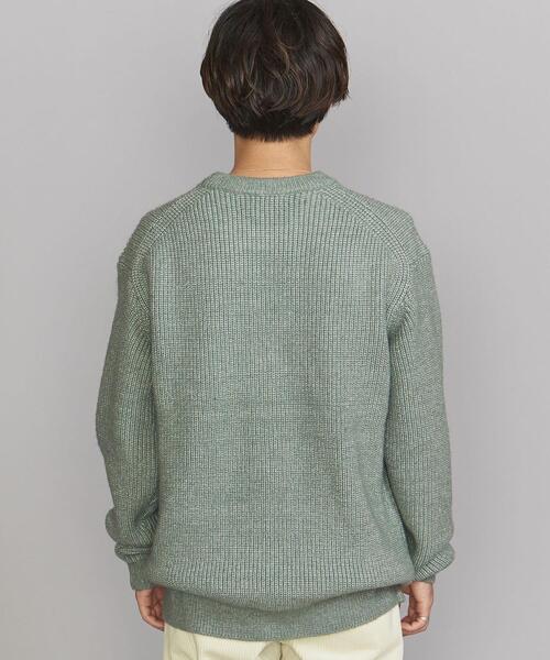 BEAUTY&YOUTH UNITED ARROWS（ビューティーアンドユースユナイテッドアローズ）の「BY マジック エアー 5ゲージ アゼ クルーネック（ニット/セーター・メンズ・ベージュ/グレー/ライム・S/M/L/XL）」の10枚目の写真