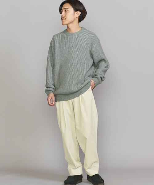 BEAUTY&YOUTH UNITED ARROWS（ビューティーアンドユースユナイテッドアローズ）の「BY マジック エアー 5ゲージ アゼ クルーネック（ニット/セーター・メンズ・ベージュ/グレー/ライム・S/M/L/XL）」の13枚目の写真