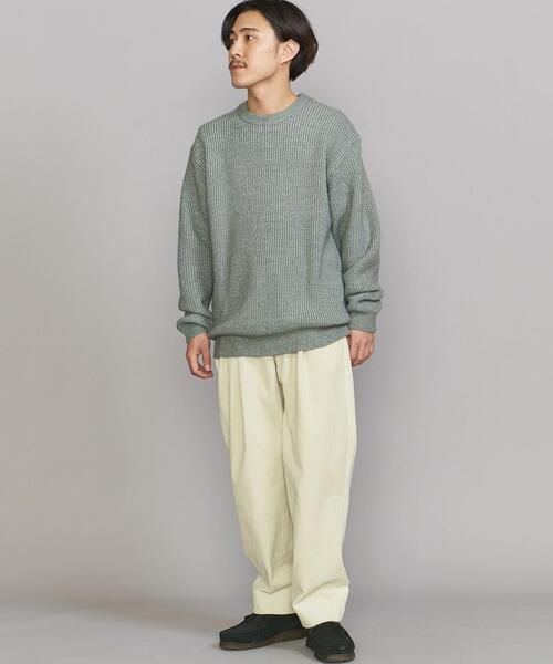 BEAUTY&YOUTH UNITED ARROWS（ビューティーアンドユースユナイテッドアローズ）の「BY マジック エアー 5ゲージ アゼ クルーネック（ニット/セーター・メンズ・ベージュ/グレー/ライム・S/M/L/XL）」の14枚目の写真