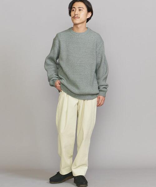BEAUTY&YOUTH UNITED ARROWS（ビューティーアンドユースユナイテッドアローズ）の「BY マジック エアー 5ゲージ アゼ クルーネック（ニット/セーター・メンズ・ベージュ/グレー/ライム・S/M/L/XL）」の15枚目の写真