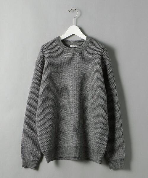 BEAUTY&YOUTH UNITED ARROWS（ビューティーアンドユースユナイテッドアローズ）の「BY マジック エアー 5ゲージ アゼ クルーネック（ニット/セーター・メンズ・ベージュ/グレー/ライム・S/M/L/XL）」の21枚目の写真