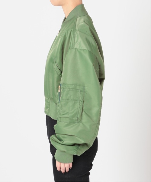 U by SPICK&SPAN(ユーバイスピックアンドスパン)の「【PROVOKE/プロヴォーク】Cropped MA-1◆(MA-1・レディース・カーキ・FREE)」の9枚目の写真