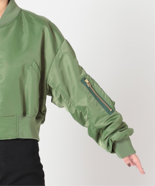 U by SPICK&SPAN(ユーバイスピックアンドスパン)の「【PROVOKE/プロヴォーク】Cropped MA-1◆(MA-1・レディース・カーキ・FREE)」の15枚目の写真