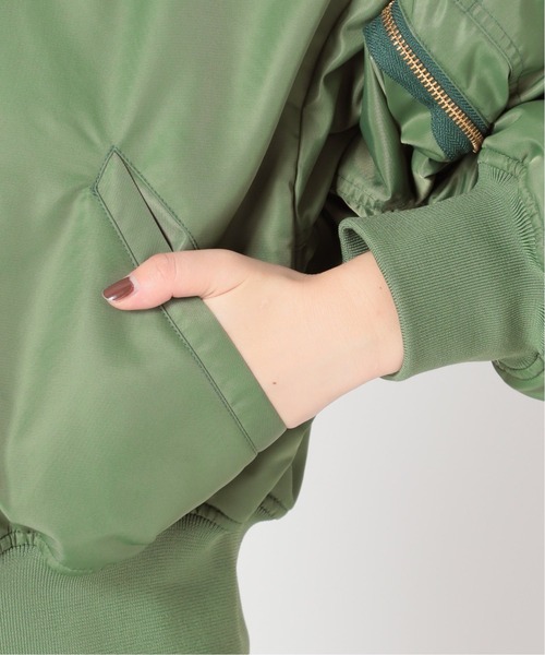 U by SPICK&SPAN(ユーバイスピックアンドスパン)の「【PROVOKE/プロヴォーク】Cropped MA-1◆(MA-1・レディース・カーキ・FREE)」の7枚目の写真