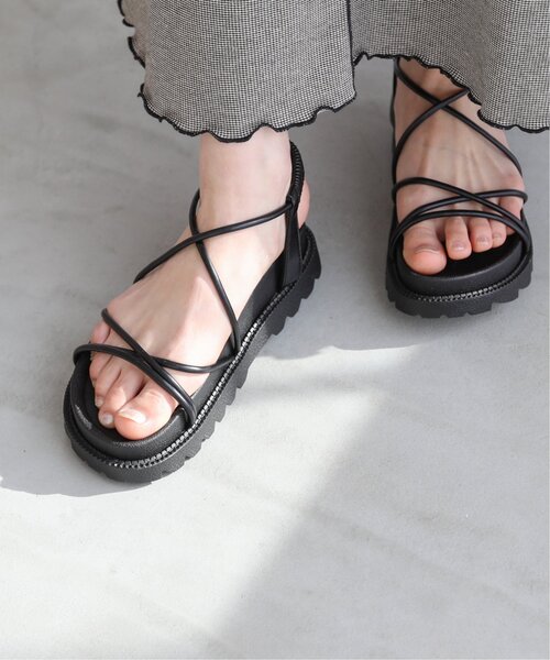 RAY CASSIN(レイカズン)の「M/L展開 ナロースポサン(サンダル・レディース・ライトグレー/ブラック/カーキ/キナリ・MEDIUM/LARGE)」の3枚目の写真