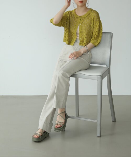 RAY CASSIN(レイカズン)の「M/L展開 ナロースポサン(サンダル・レディース・ライトグレー/ブラック/カーキ/キナリ・MEDIUM/LARGE)」の13枚目の写真