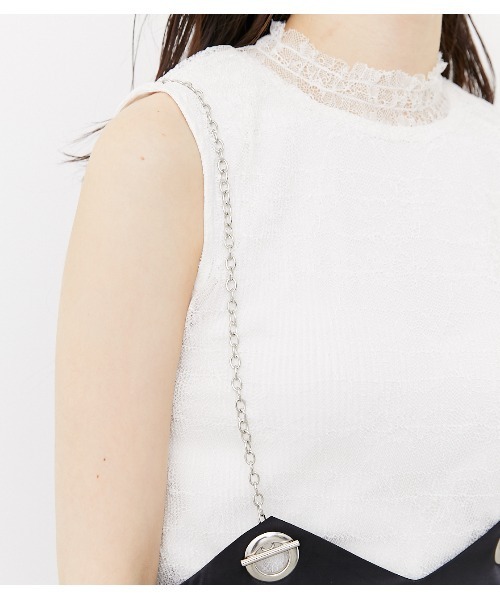 rienda（リエンダ）の「チェーンサスペンダーグロスフレアスカート（スカート・レディース・ブラック/カーキ/グレー・FREE）」の14枚目の写真