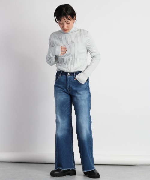 cepo（セポ）の「タートルニット（ニット/セーター・レディース・サックスブルー/グリーン/チャコール/グレー・M）」の20枚目の写真