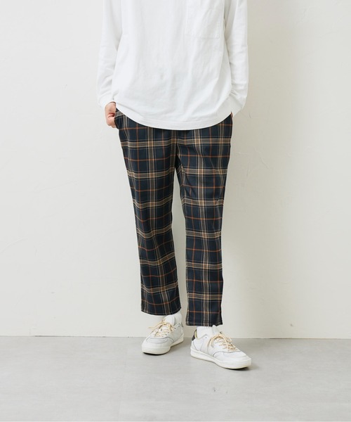 CPCM(シーピーシーエム)の「TRチェックイージーパンツ(スラックス・メンズ・ブラック/ベージュ/ネイビー/ブラウン・FREE)」の11枚目の写真