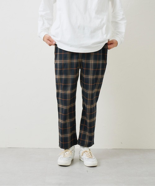 CPCM(シーピーシーエム)の「TRチェックイージーパンツ(スラックス・メンズ・ブラック/ベージュ/ネイビー/ブラウン・FREE)」の21枚目の写真