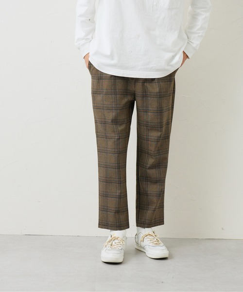 CPCM(シーピーシーエム)の「TRチェックイージーパンツ(スラックス・メンズ・ブラック/ベージュ/ネイビー/ブラウン・FREE)」の12枚目の写真