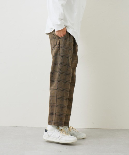 CPCM(シーピーシーエム)の「TRチェックイージーパンツ(スラックス・メンズ・ブラック/ベージュ/ネイビー/ブラウン・FREE)」の17枚目の写真