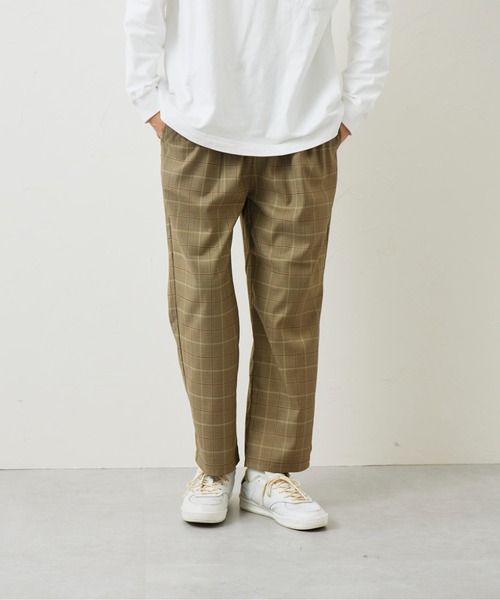 CPCM(シーピーシーエム)の「TRチェックイージーパンツ(スラックス・メンズ・ブラック/ベージュ/ネイビー/ブラウン・FREE)」の18枚目の写真
