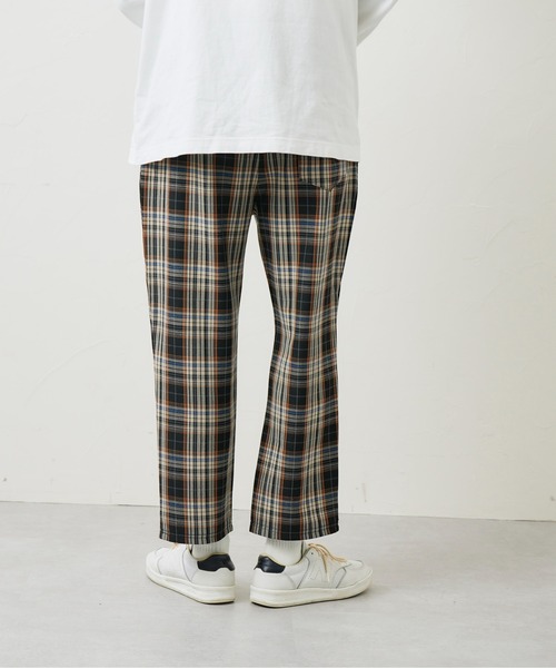 CPCM(シーピーシーエム)の「TRチェックイージーパンツ(スラックス・メンズ・ブラック/ベージュ/ネイビー/ブラウン・FREE)」の5枚目の写真