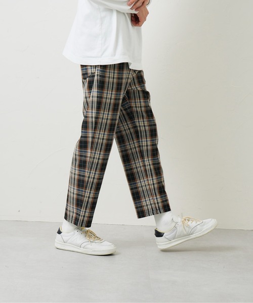 CPCM(シーピーシーエム)の「TRチェックイージーパンツ(スラックス・メンズ・ブラック/ベージュ/ネイビー/ブラウン・FREE)」の10枚目の写真