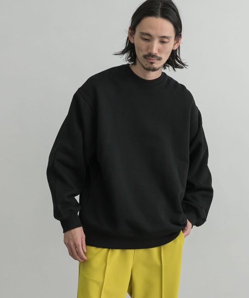 URBAN RESEARCH（アーバンリサーチ）の「T/C Color Sweat（スウェット・メンズ・ホワイト/ブラック/ダークブラウン/グレー系その他/グリーン系その他/グリーン/ピンク系その他/イエロー系その他/チャコールグレー・SMALL/MEDIUM/LARGE）」の17枚目の写真