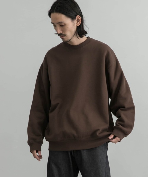 URBAN RESEARCH（アーバンリサーチ）の「T/C Color Sweat（スウェット・メンズ・ホワイト/ブラック/ダークブラウン/グレー系その他/グリーン系その他/グリーン/ピンク系その他/イエロー系その他/チャコールグレー・SMALL/MEDIUM/LARGE）」の12枚目の写真
