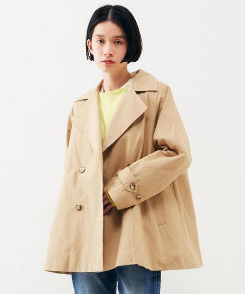 MELROSE claire(メルローズ クレール)の「【気温に合わせて取り外し可能な中綿ライナー付き☆Aライントレンチコート】(トレンチコート・レディース・ベージュ/セージグリーン/イエロー/ネイビー・FREE)」の6枚目の写真