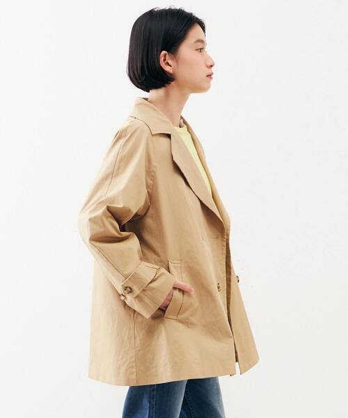 MELROSE claire(メルローズ クレール)の「【気温に合わせて取り外し可能な中綿ライナー付き☆Aライントレンチコート】(トレンチコート・レディース・ベージュ/セージグリーン/イエロー/ネイビー・FREE)」の8枚目の写真