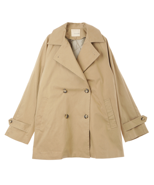 MELROSE claire(メルローズ クレール)の「【気温に合わせて取り外し可能な中綿ライナー付き☆Aライントレンチコート】(トレンチコート・レディース・ベージュ/セージグリーン/イエロー/ネイビー・FREE)」の11枚目の写真