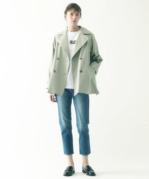 MELROSE claire(メルローズ クレール)の「【気温に合わせて取り外し可能な中綿ライナー付き☆Aライントレンチコート】(トレンチコート・レディース・ベージュ/セージグリーン/イエロー/ネイビー・FREE)」の12枚目の写真