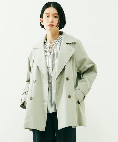 MELROSE claire(メルローズ クレール)の「【気温に合わせて取り外し可能な中綿ライナー付き☆Aライントレンチコート】(トレンチコート・レディース・ベージュ/セージグリーン/イエロー/ネイビー・FREE)」の13枚目の写真