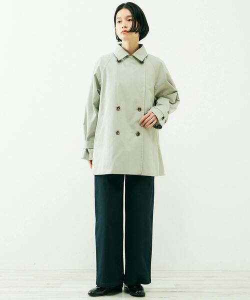 MELROSE claire(メルローズ クレール)の「【気温に合わせて取り外し可能な中綿ライナー付き☆Aライントレンチコート】(トレンチコート・レディース・ベージュ/セージグリーン/イエロー/ネイビー・FREE)」の21枚目の写真