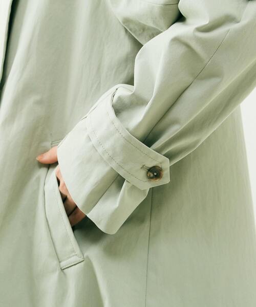 MELROSE claire(メルローズ クレール)の「【気温に合わせて取り外し可能な中綿ライナー付き☆Aライントレンチコート】(トレンチコート・レディース・ベージュ/セージグリーン/イエロー/ネイビー・FREE)」の22枚目の写真