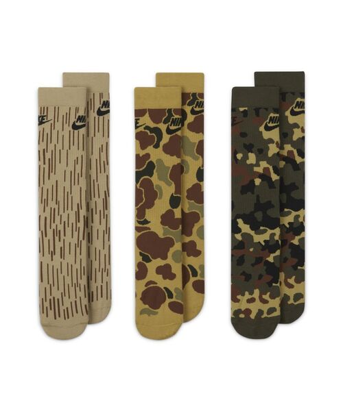 NIKE（ナイキ）の「ナイキ エブリデイ エッセンシャル クルー ソックス (3足) / Nike Everyday Essential Crew Socks (3 Pairs)＜21-29cm 展開＞（ソックス/靴下・メンズ・マルチ/その他・25-27/23-25/27-29/21-23）」の3枚目の写真