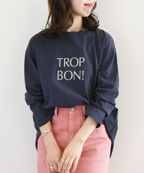 SHIPS any（シップス エニィ）の「SHIPS any: Calisson ロゴ ロングスリーブ TEE（Tシャツ/カットソー・レディース・ネイビー/グレー/ピンク/ライトグリーン・ONE SIZE）」の17枚目の写真