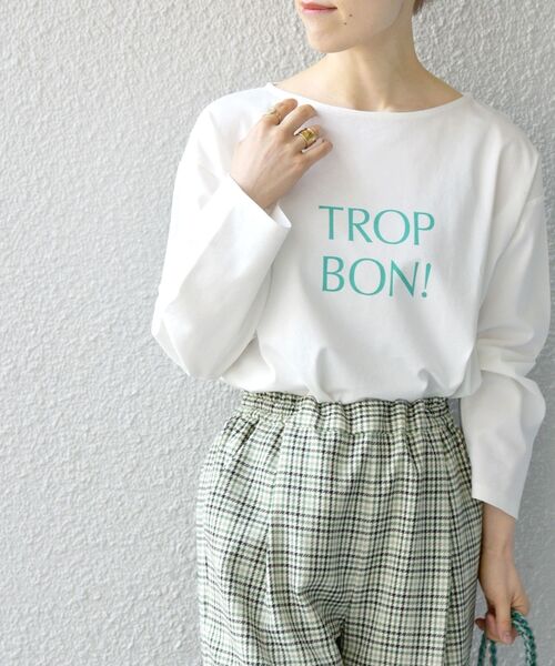 SHIPS any（シップス エニィ）の「SHIPS any: Calisson ロゴ ロングスリーブ TEE（Tシャツ/カットソー・レディース・ネイビー/グレー/ピンク/ライトグリーン・ONE SIZE）」の18枚目の写真